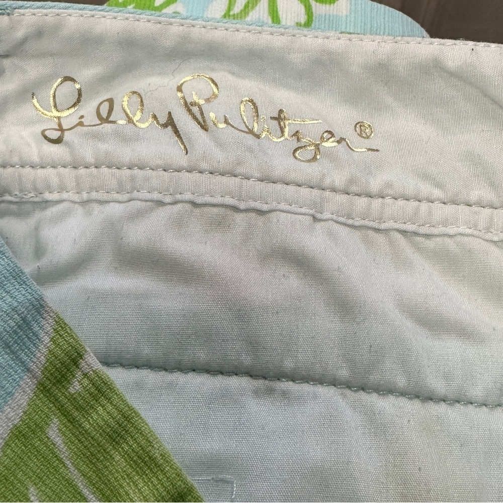 Lilly Pulitzer Callahan Shorts Women’s Floral Tropical Fruit Pink/ Mint 4 - Picture 2 of 9